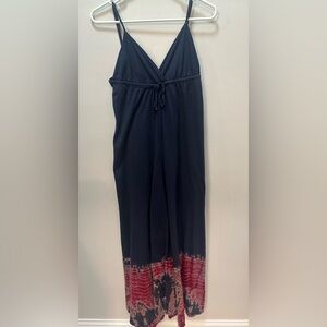Vintage Gypsy 05 Blue Tie Dye Maxi Dress. Women’s small